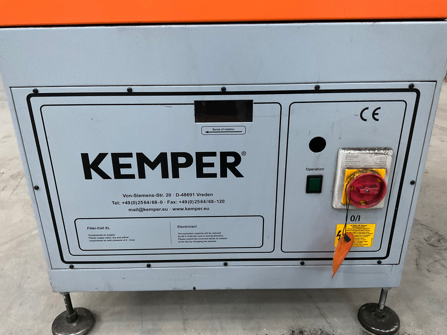 KEMPER FILTERCELL XL STATIONARY WELDING FUME EXTRACTOR
