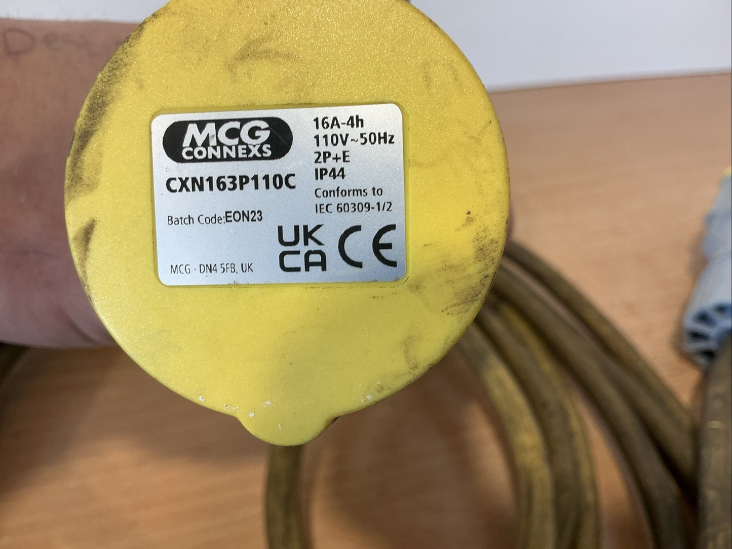 ⚡7m 110v Extension Lead 16A Yellow SITE POWER CABLE BUILDER WORKSHOP TOOL (11)