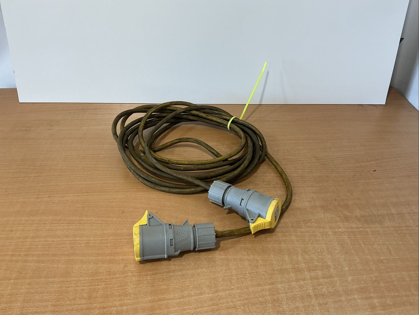 ⚡7m 110v Extension Lead 16A Yellow SITE POWER CABLE BUILDER WORKSHOP TOOL (11)