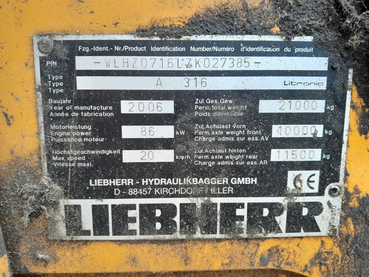 LIEBHERR 316 - 2006